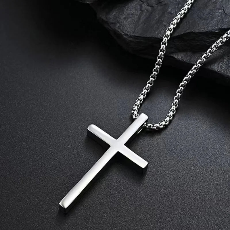 Christian Cross Pendant Necklace.