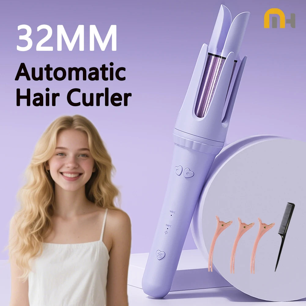 Hair Curling Iron 32mm Curler Crimping Iron.