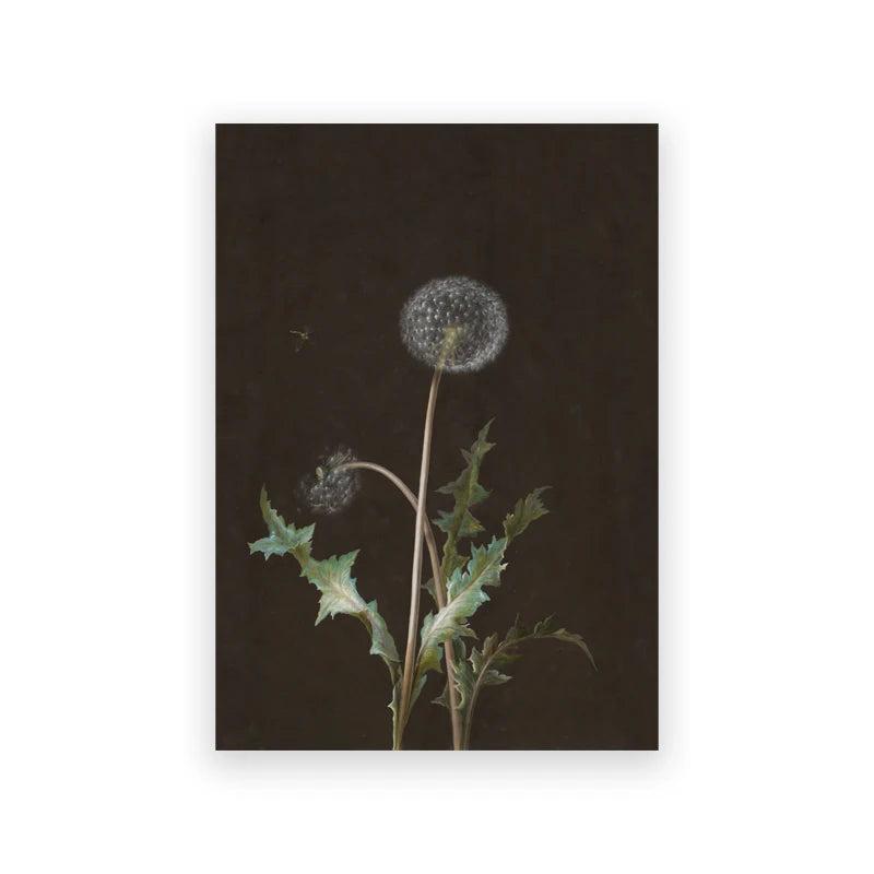 Vintage Moody Owl Painting Canvas Wall Decor.