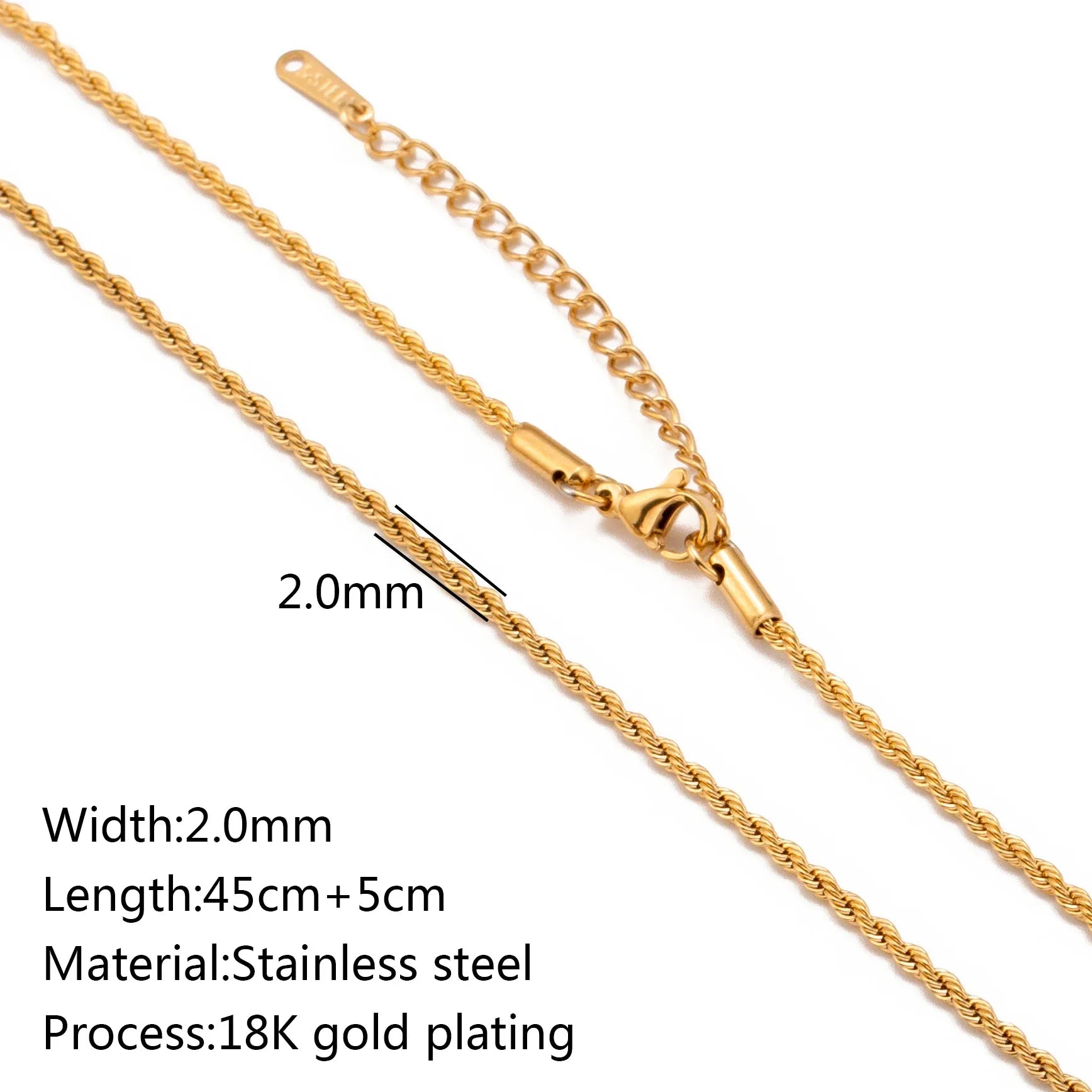 Adjustable Plated Cuba Cross O Ripple Twisted Chain Necklace - Essential Luxury