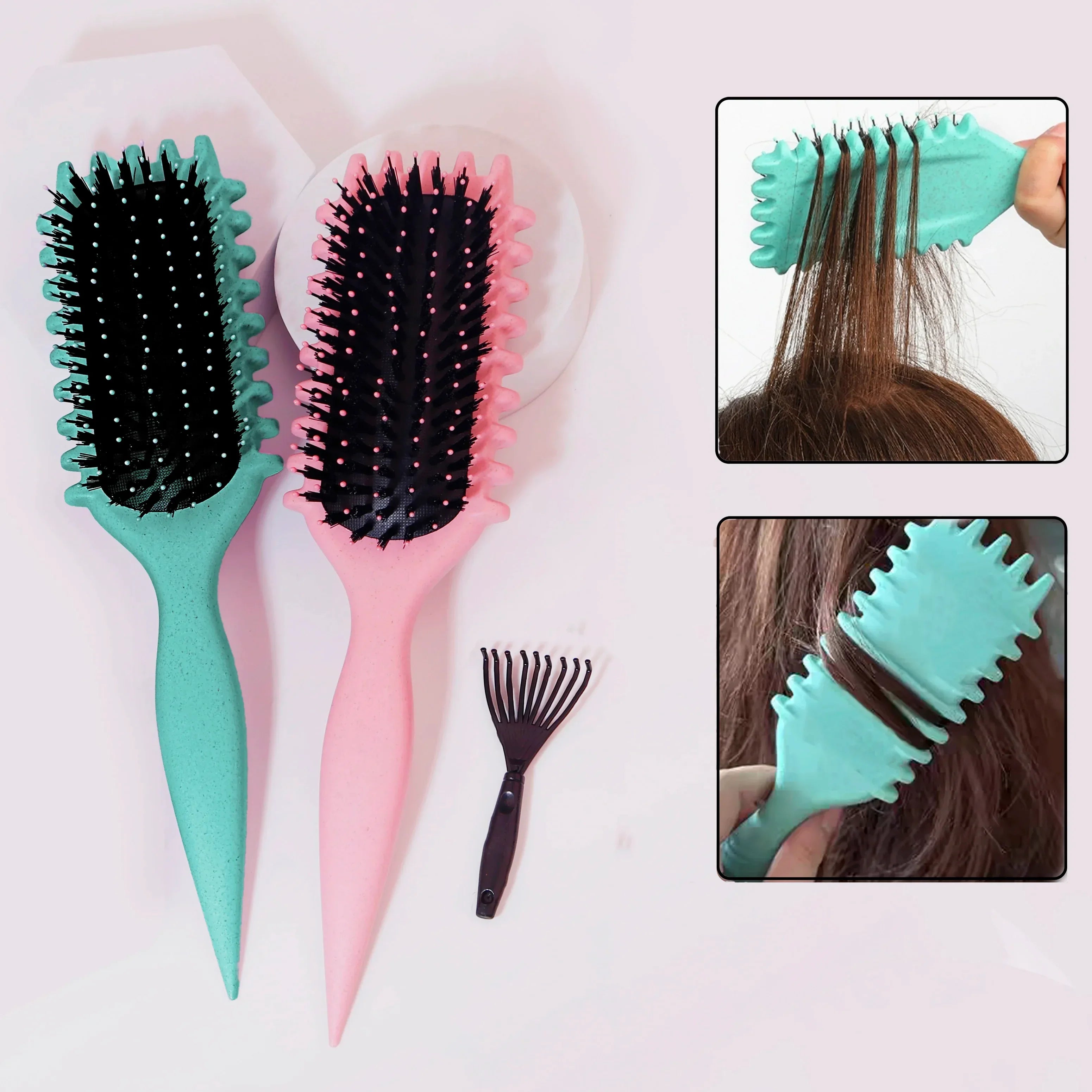 1PCS Curly Hair Styling Brush Wrinkle Removal Tool - Essential Luxury