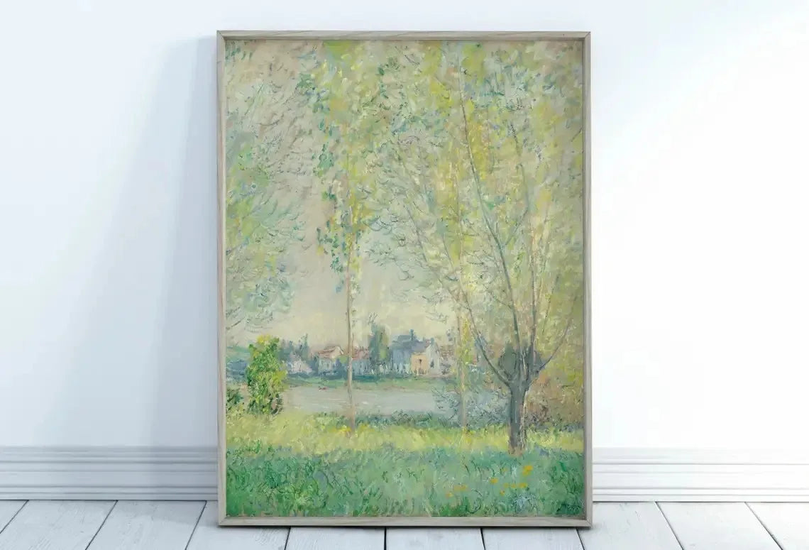 Monet Abstract Landscape Art Canvas Prints Painting Wall Art.