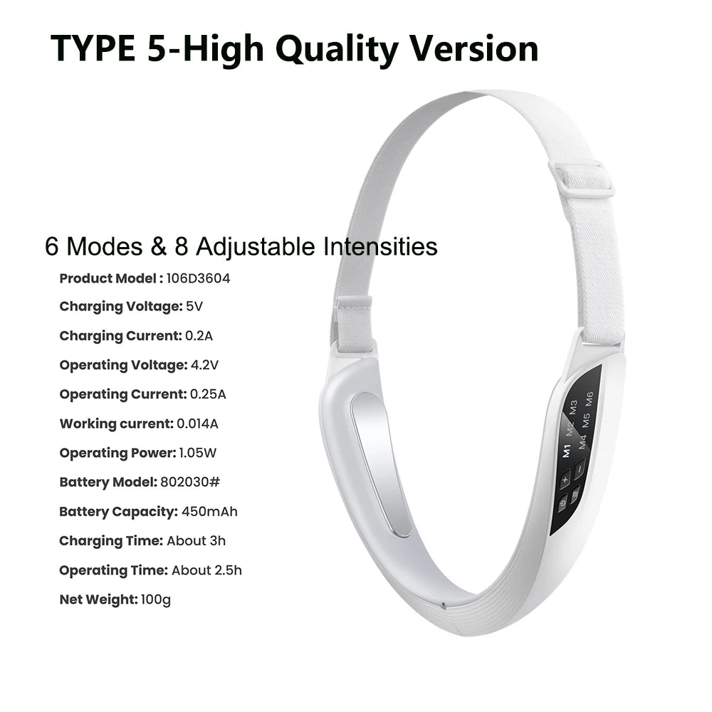 Rejuvenation V Face Massager Double Chin Lift Up with Remote Control.