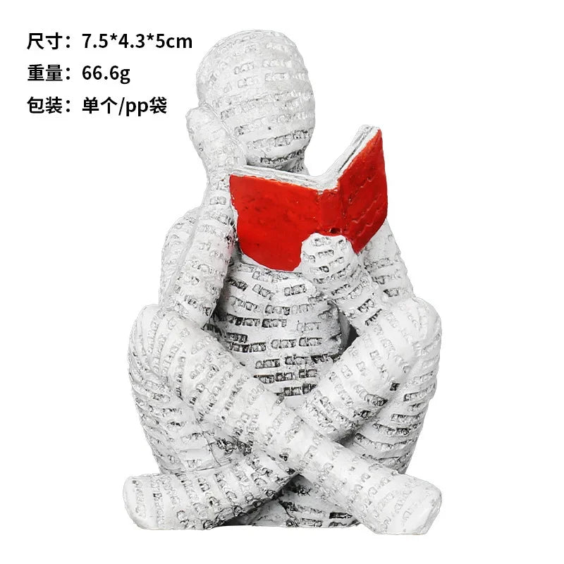 Resin Abstract Home Decor Figurines.