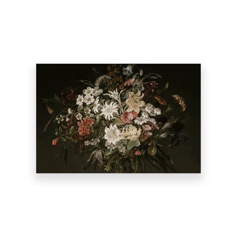 Vintage Moody Owl Painting Canvas Wall Decor