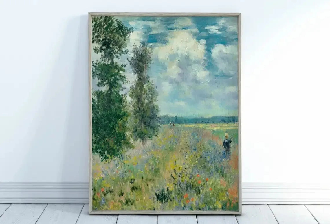 Monet Abstract Landscape Art Canvas Prints Painting Wall Art.