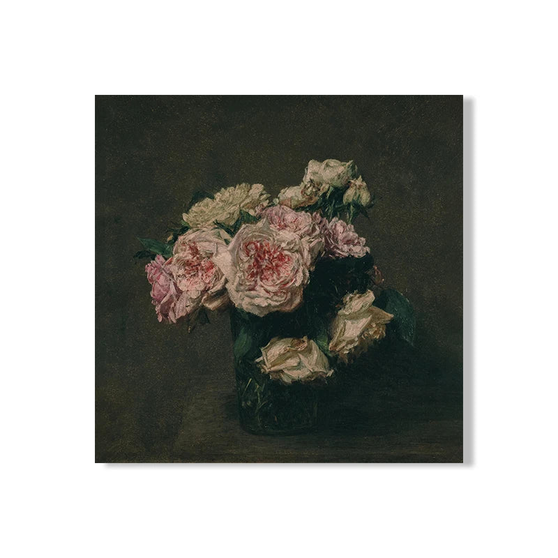 Vintage Moody Owl Painting Canvas Wall Decor.